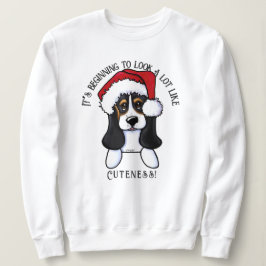 KiniArt Basset Hound-kerstshirt Trui