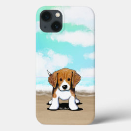 KiniArt Beach Beagle iPhone Hoesje