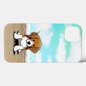 KiniArt Beach Beagle iPhone Hoesje (Achterkant (horizontaal))