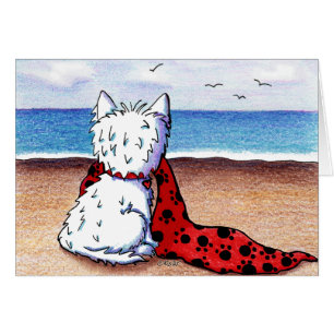 KiniArt Beach Blanket Westie