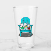 KiniArt Beach Westies Glas (Voorkant)