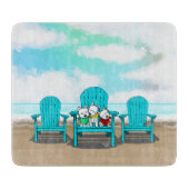 KiniArt Beach Westies Snijplank (Voorkant)