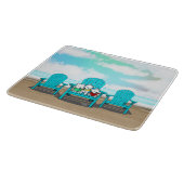 KiniArt Beach Westies Snijplank (Hoek)