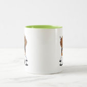 KiniArt Beagle Pup Tweekleurige Koffiemok (Center)