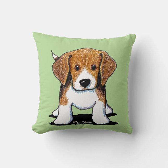 KiniArt Beagle Sierkussen (Voorkant)