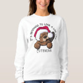 KiniArt Beaver-kerstshirt Trui (Voorkant)