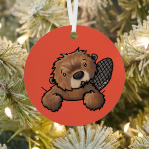 KiniArt Beaver Metalen Ornament