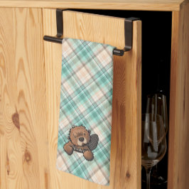 KiniArt Beaver over Marina Pset Kitchen Towel Theedoek