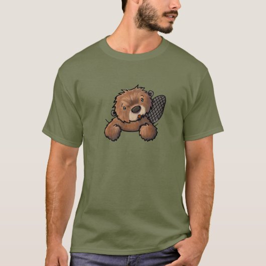 KiniArt Beaver T-shirt (Voorkant)