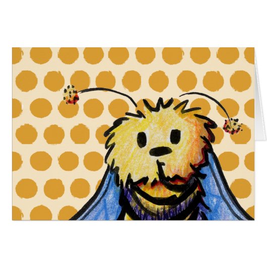 KiniArt Bee Notecard (Voorkant Horizontaal)