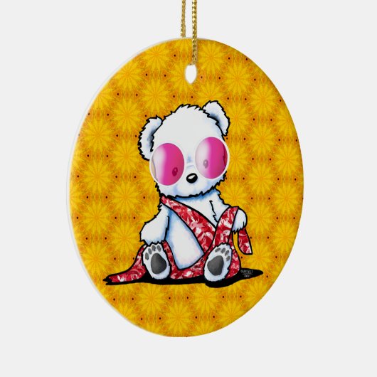 KiniArt-Beer Keramisch Ornament (Rechts)