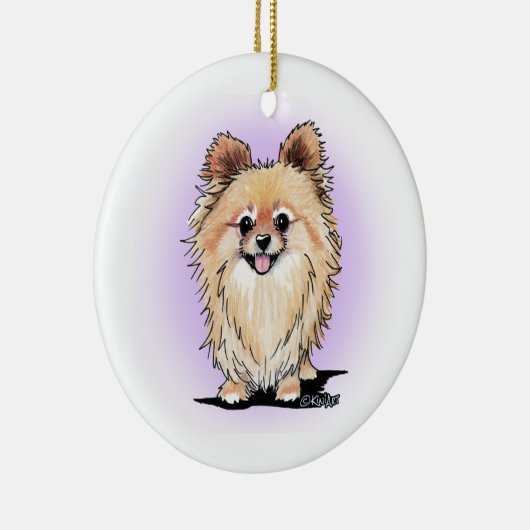 KiniArt Bella Pom Keramisch Ornament (Rechts)