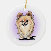 KiniArt Bella Pom Keramisch Ornament (Voorkant)