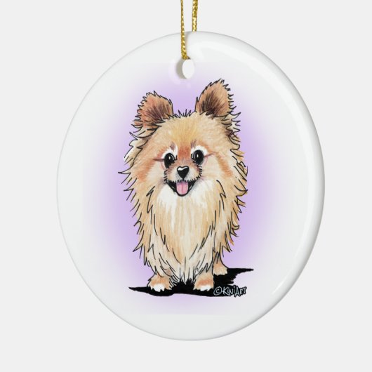 KiniArt Bella Pom Keramisch Ornament (Links)