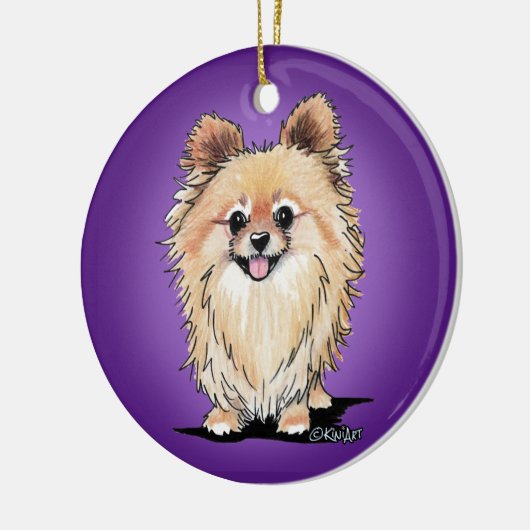 KiniArt Bella Pom Keramisch Ornament (Links)