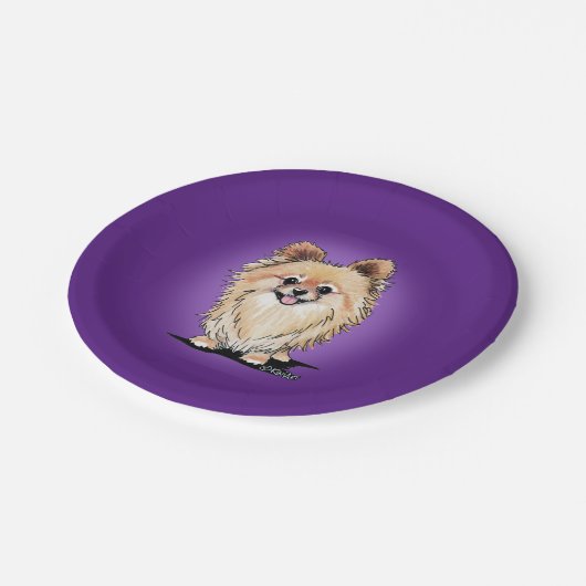 KiniArt Bella Pom Papieren Bordje (Gekanteld)