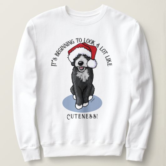 KiniArt Bernadoedle Kerstshirt Trui (Design voorkant)
