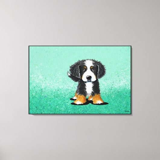 KiniArt Bernese Mountain Dog Canvas Afdruk (Voorkant)
