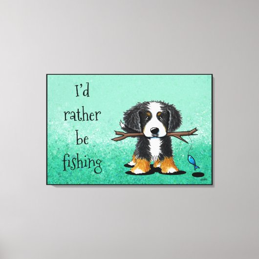 KiniArt Bernese Mountain Dog Canvas Print (Voorkant)