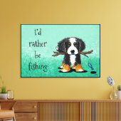 KiniArt Bernese Mountain Dog Canvas Print (Insitu (Woonkamer))
