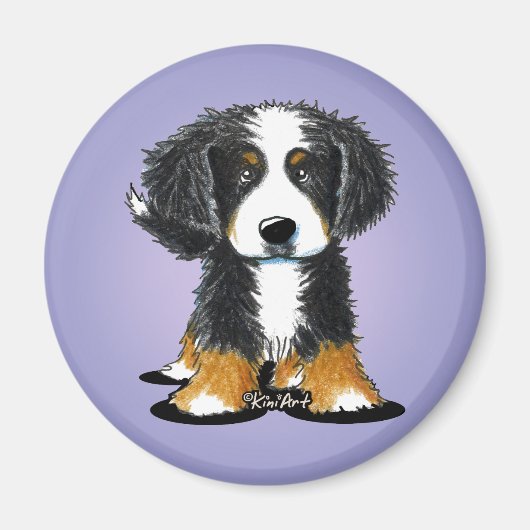 KiniArt Bernese Mountain Dog Magneet (Voorkant)