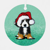 KiniArt Bernese Mountain Dog Metal Ornament (Voorkant)