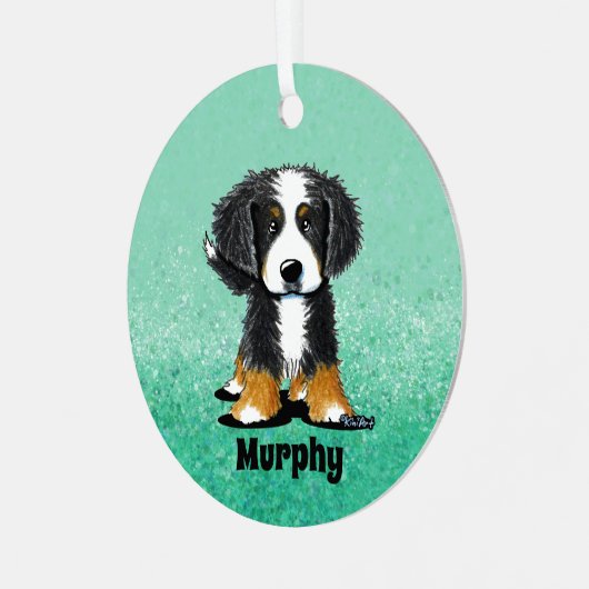 KiniArt Bernese Mountain Dog Metalen Ornament (Voorkant links)