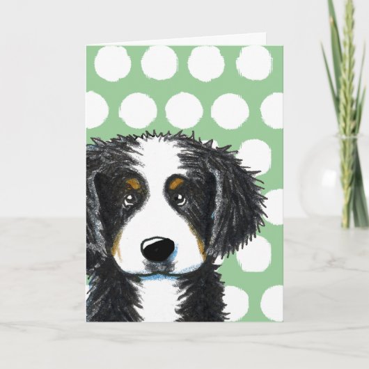KiniArt Bernese Mountain Dog-Wenskaart Kaart (Voorkant)