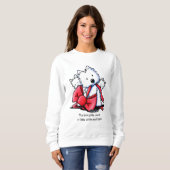 KiniArt Beste Cadeaus Westies Trui (Voorkant volledig)