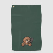 KiniArt Bever Golfhanddoek (Voorkant)