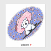 KiniArt Bichon Belle Vinyl Sticker (Vel)