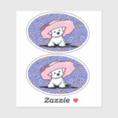 KiniArt Bichon Belle Vinyl Stickers (Vel)