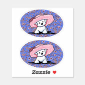 KiniArt Bichon Belle Vinyl Stickers