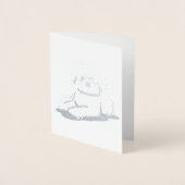 KiniArt Bichon Frise Folie Kaarten (Voorkant)