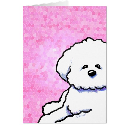 KiniArt Bichon Frise Kaart (Voorkant)