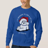 KiniArt Bichon Frise kerstshirt Trui (Voorkant)