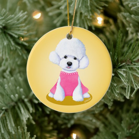 KiniArt Bichon Frise Ornament (Boom)