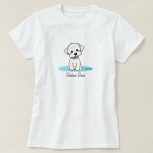 KiniArt Bichon Frise Puppy T-shirt