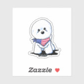 KiniArt Bichon Frise Sticker (Vel)