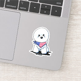 KiniArt Bichon Frise Sticker