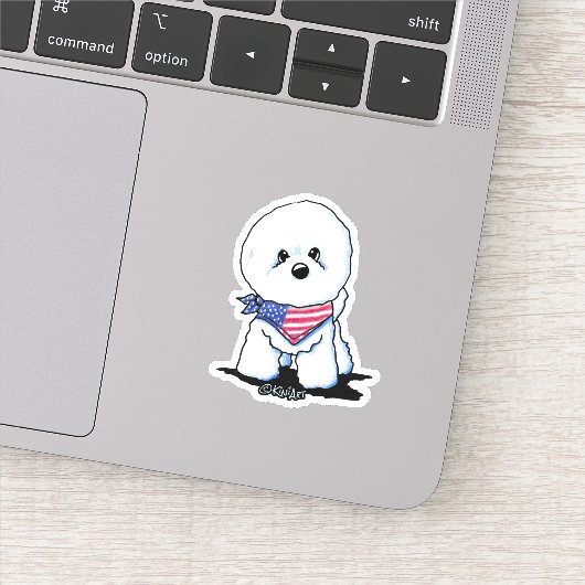 KiniArt Bichon Frise Sticker (Detail)