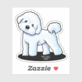 KiniArt Bichon Frise Vinyl Sticker (Vel)