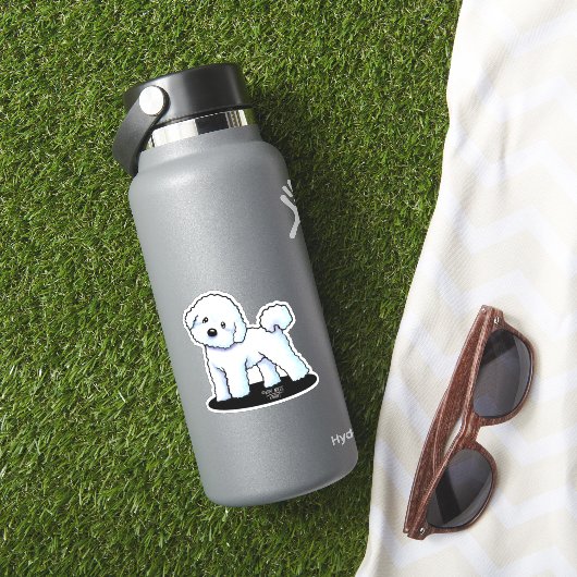 KiniArt Bichon Frise Vinyl Sticker (HydroFlask Insitu)