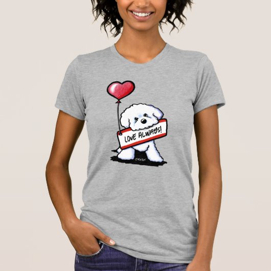 KiniArt Bichon Love Always T-shirt (Voorkant)