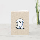 KiniArt Bichon Note Kaart (Voorkant)