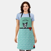 KiniArt Biewer Yorkie All-Over Print Apron Schort (Gedragen)