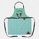 KiniArt Biewer Yorkie All-Over Print Apron Schort (Voorkant)