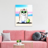 KiniArt Biewer Yorkie Terrier Canvas Afdrukken (Insitu (Woonkamer))