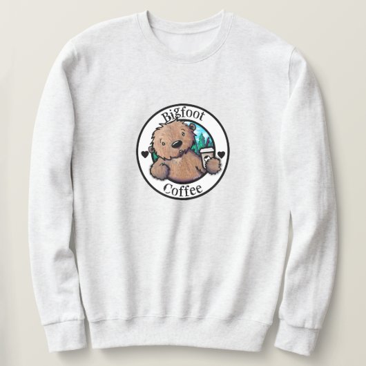 KiniArt Bigfoot Koffie Trui (Design voorkant)