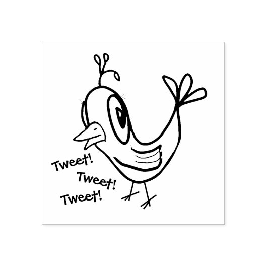 KiniArt Bird Rubber Stamp Rubberstempel (Afrduk)